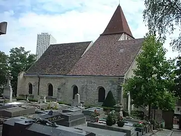 Église et cimetière de St Germain de Charonne.