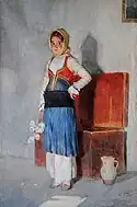 民族衣装の少女