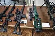 右からSV-98、SVDK、SVDM、SVDS。