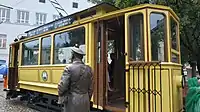 車内の再現も行われている(2018年撮影)