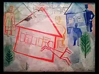 「冬のウクライナの村」(1919/1920)