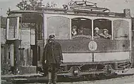 開業初期のジトーミル市電の電車