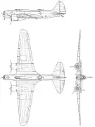 DB-3(ДБ-3)の三面図