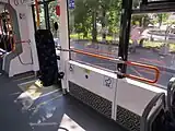 車椅子やベビーカーが設置可能なフリースペース