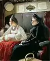 1891年「親類のもとへ」、レオニード・パステルナーク画