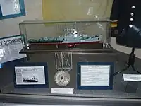 バラクラーヴァのウクライナ海軍博物館に展示されるSKR-112の模型。