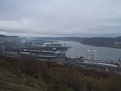 ムルマンスクから見たコラ湾。
