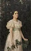 少女と楓の枝、1896年