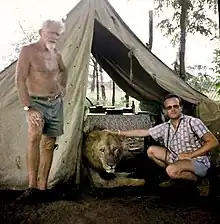 George Adamson photographed in 1968