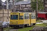 サンクトペテルブルク市電の事業用車に改造された車両