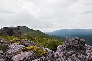 鈴谷岳山頂付近