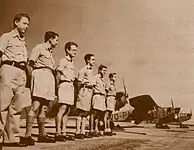 訓練中のパルアビアあるいはシェルート・アビアのメンバー、1947年。