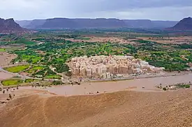 シバームの高層建築の風景