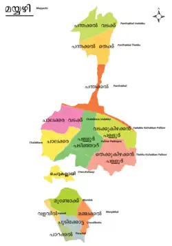 マーヒ県の行政区画