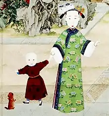 道光時代静貴妃の両把頭