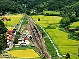 駅遠景（2017年9月）