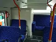 車内のバッテリー搭載部分