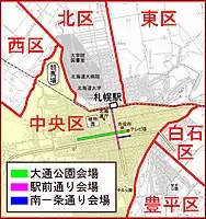 ホワイトイルミネーションの会場