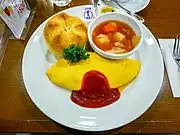 日本の某洋食屋のオムレツ