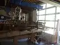 だんじり車庫に展示している城若連の写真