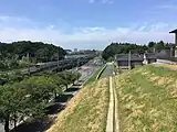 ちはら台駅付近を走行する列車