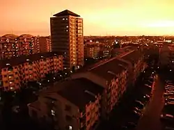 アーバンみらいの夕暮れ(2008年7月)