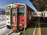 キハ54 521　地球探索鉄道花咲線ラッピング車両（2019年1月 根室駅）