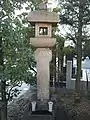 キリシタン灯籠（”Ｌｈｑ”の銘刻が有る）