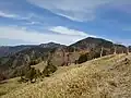 シャウゾ山東方から中ノ尾根山と黒沢山