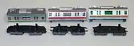 最新のシャーシの構造。左:HGフレーム中:SHGフレーム右:SGフレーム