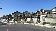 トヨタホームの戸建て住宅(手前がクラブハウス)