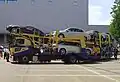トヨタ輸送のセンターアクスル式フルトレーラー
