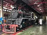 トンブリ鉄道工場で動態保存されている713 (C56 15)