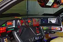 ナイト2000の運転席(写真はレプリカモデルの前期仕様)