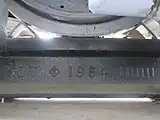 モノレール用の50Tレール（屋外展示）