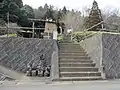 一条忠頼公の墓全体像（山梨県南巨摩郡富士川町舂米,妙楽寺跡)