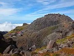 七高山から新山の眺め