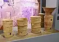 円筒埴輪三ツ城古墳ガイダンスコーナー展示。