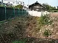 本丸、南西の堀（現在は消失）