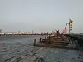 城壁の上