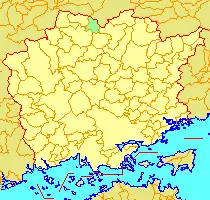 旧・中和村の位置