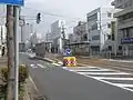 中央病院前停留場全景（2017年4月）