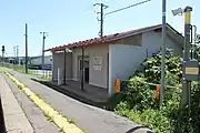 改修前の駅舎(2010年8月)