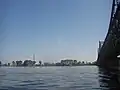 中朝友誼橋の下
