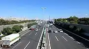 中町 - 首都高湾岸線の浦安IC歩道より撮影