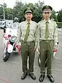 甲式軍便服の憲兵学校学生
