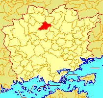 旧・久世町の位置