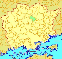 旧・久米町位置図