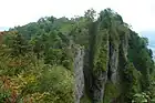 九頭龍山の岩壁