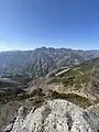 西岳から見た両神山